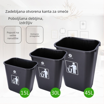 20L plastična kanta za razvrstavanje otpada, za vanjsku i kućnu upotrebu, sa poklopcem koji se otvara