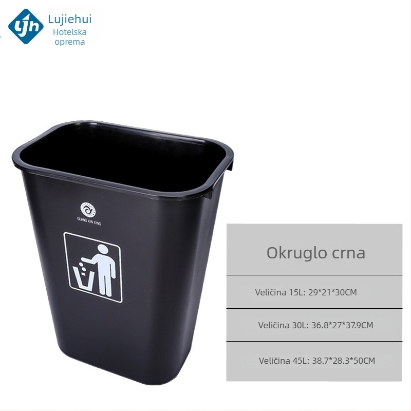 20L plastična kanta za razvrstavanje otpada, za vanjsku i kućnu upotrebu, sa poklopcem koji se otvara