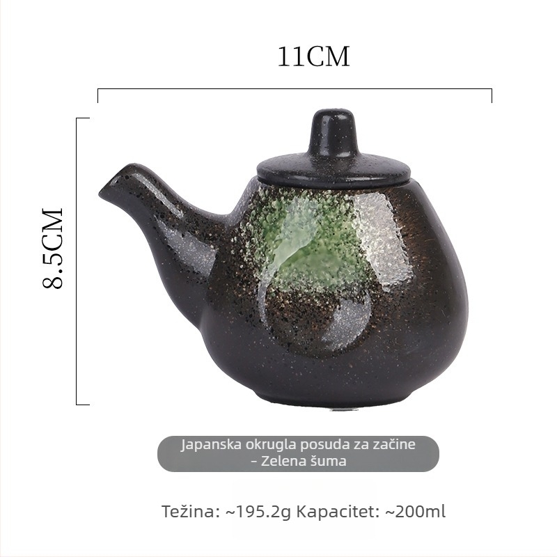 Keramička posuda za začine u japanskom stilu, kreativna porcelanska posuda za umake i začine