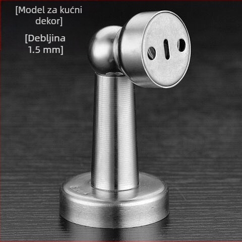 Magnetični držač vrata od 304 nehrđajućeg čelika, bez bušenja, snažan magnet, tih protiv sudara, za montažu na zid i na pod, gornji hardver za vrata