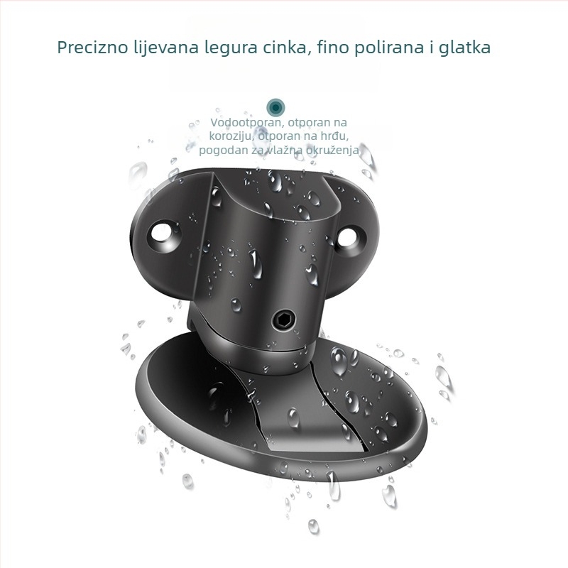 Stoper za vrata od cinka, bez bušenja, podno postavljen, podesiva visina, tih i skriven magnetski držač vrata za spavaću sobu