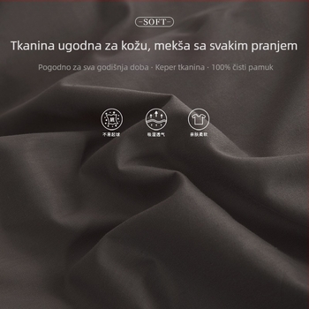 Napinjano platno od 100% pamuka, duboki džep 30/40, potpuno pokrivanje madraca, za sve sezone