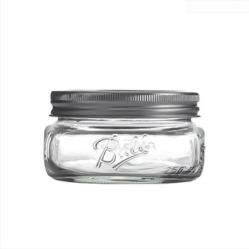 Staklena Mason posuda s podijeljenim poklopcem, prozirna, zatvoren spremnik za skladištenje, 480 ml