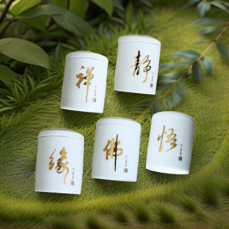 Dehua bijela porcelanska glazirana posuda za čaj s motivom lotosa, zatvorena, kompaktna mini veličina za skladištenje čaja