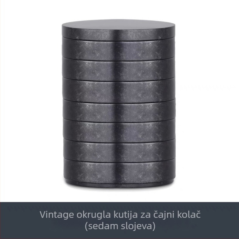 Nova Yunnan Pu'er bijeli čaj – tea cake u metalnoj limenci, prijenosna mini metalna limenka