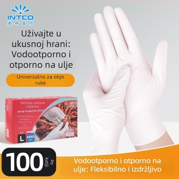 Nitril jednokratne rukavice za izravan kontakt s hranom, za kućnu, industrijsku i laboratorijsku upotrebu, kompatibilne s dodirnim zaslonima – Yingke