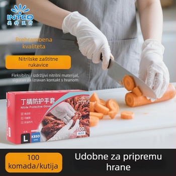 Nitril jednokratne rukavice za izravan kontakt s hranom, za kućnu, industrijsku i laboratorijsku upotrebu, kompatibilne s dodirnim zaslonima – Yingke