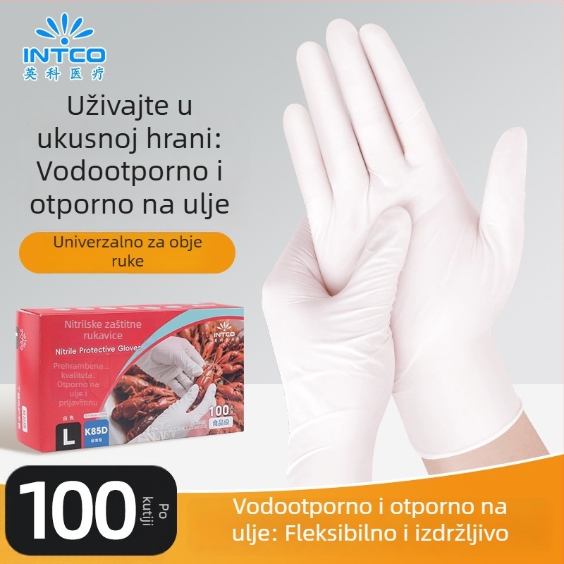 Nitril jednokratne rukavice za izravan kontakt s hranom, za kućnu, industrijsku i laboratorijsku upotrebu, kompatibilne s dodirnim zaslonima – Yingke