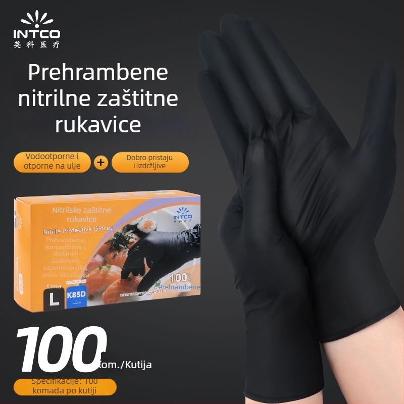 Nitril jednokratne rukavice za izravan kontakt s hranom, za kućnu, industrijsku i laboratorijsku upotrebu, kompatibilne s dodirnim zaslonima – Yingke