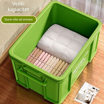 Kutija za skladištenje u industrijskom stilu za dom i studentski dom, velika kapaciteta za odjeću, knjige i igračke, plastični organizator, ekstra velika veličina