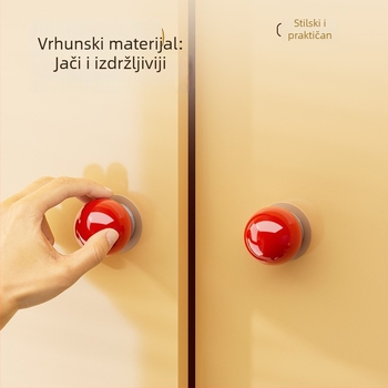 Držač vrata sa usisnom čašicom i kukom, bez bušenja — za ormariće, ladice, klizna vrata i prozore