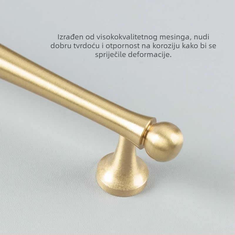 Drška od mesinga u francuskom stilu za namještaj, vrata garderobe i ladice