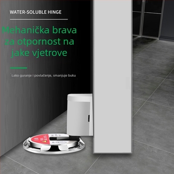 Vratni stopper s podnim usisavanjem, bez bušenja, otporan na udarce, mehanički, skriven dizajn za kupaonicu