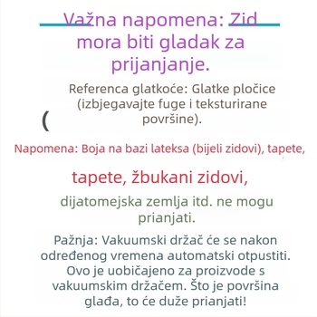 Silikonski stopper za vrata za kupaonicu — samoljepljiv, bez bušenja, otporan na udarce, plastični