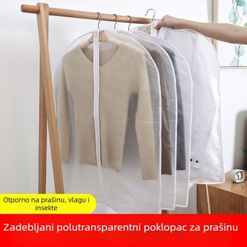 Prozirna futrola za odjeću, kućna upotreba, za vješanje kaputa i odijela, zaštita od prašine
