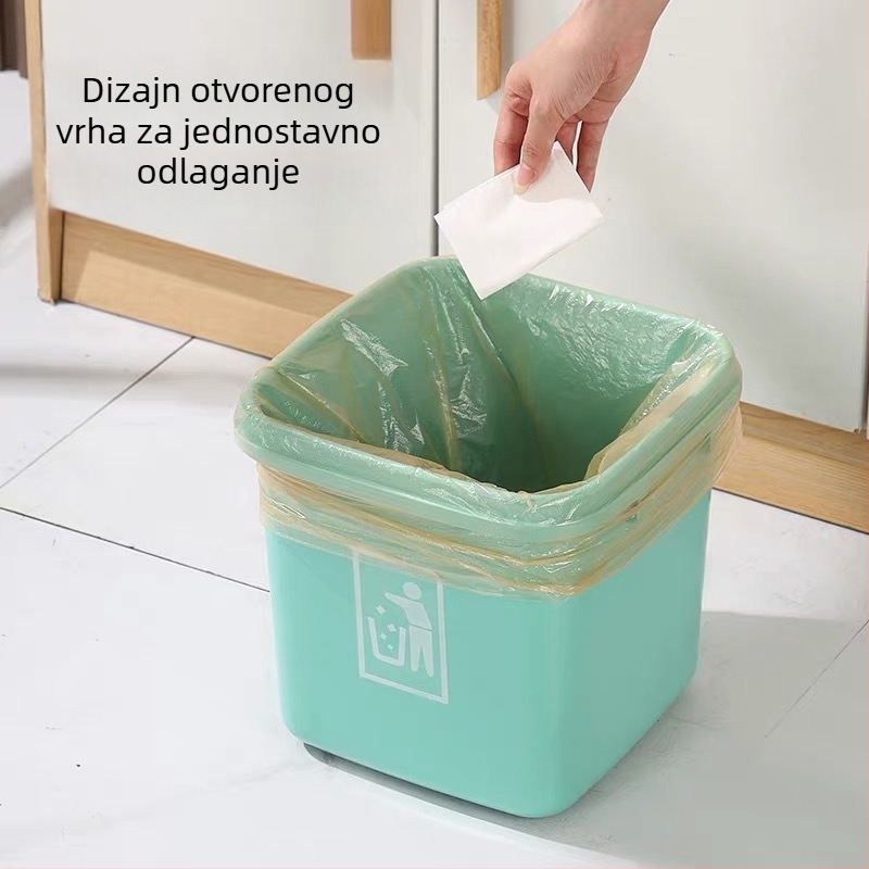 Kanta za smeće velike kapacitete 30L/40L/60L, za unutarnju i vanjsku upotrebu, kuhinju, komercijalnu i kućnu upotrebu, ekstra veliki koš za učionicu