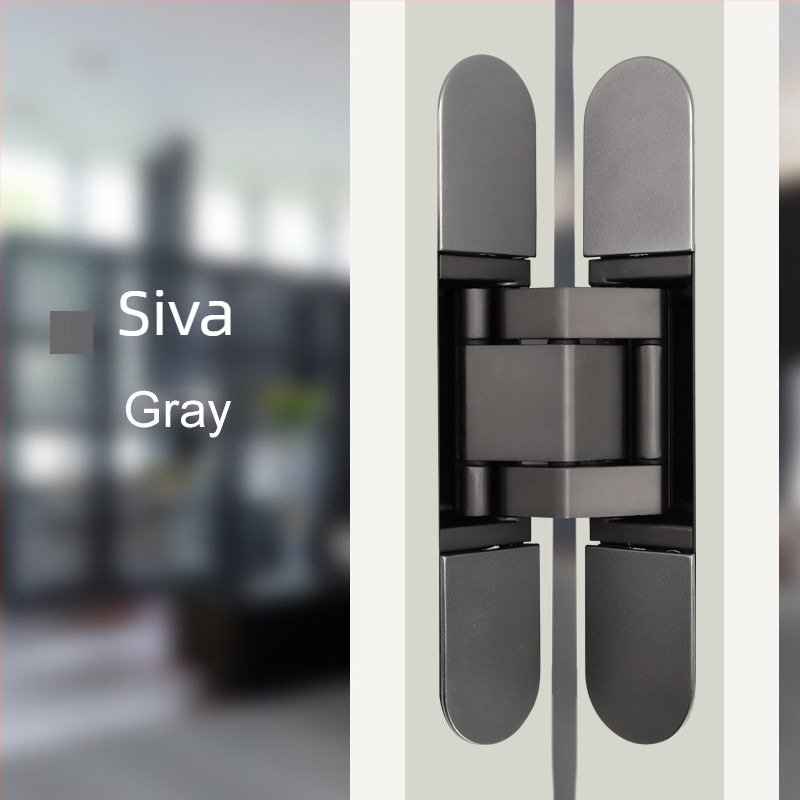 3D podesiva skrita šarka od cinkovog legura, 180°, za preklopna drvena vrata