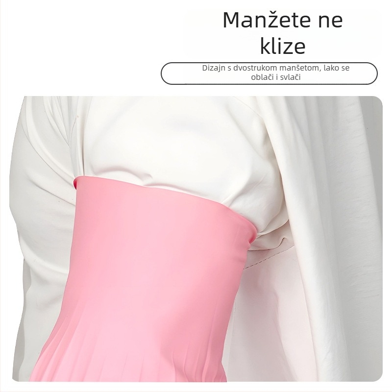Vodootporne produžene lateks rukave, kuhinjski otporno na ulje, otporne na prljavštinu, gumene zaštitne rukave za vodene poslove