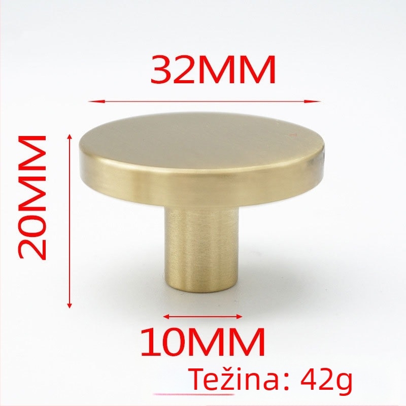 Metalna ručka za ormariće i ladice, velika, s jednim otvorom, novi kineski stil.