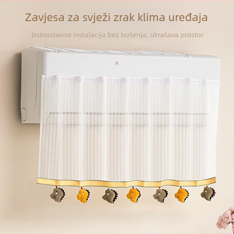 Zavjesa za izlaz zraka bez potrebe za montažom, Velcro, univerzalna, štiti dijete od direktnog protoka zraka