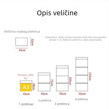 A3 torba za izlaganje dječjih umjetničkih djela – prozirna torba za crtanje i knjige, za postavljanje na zid