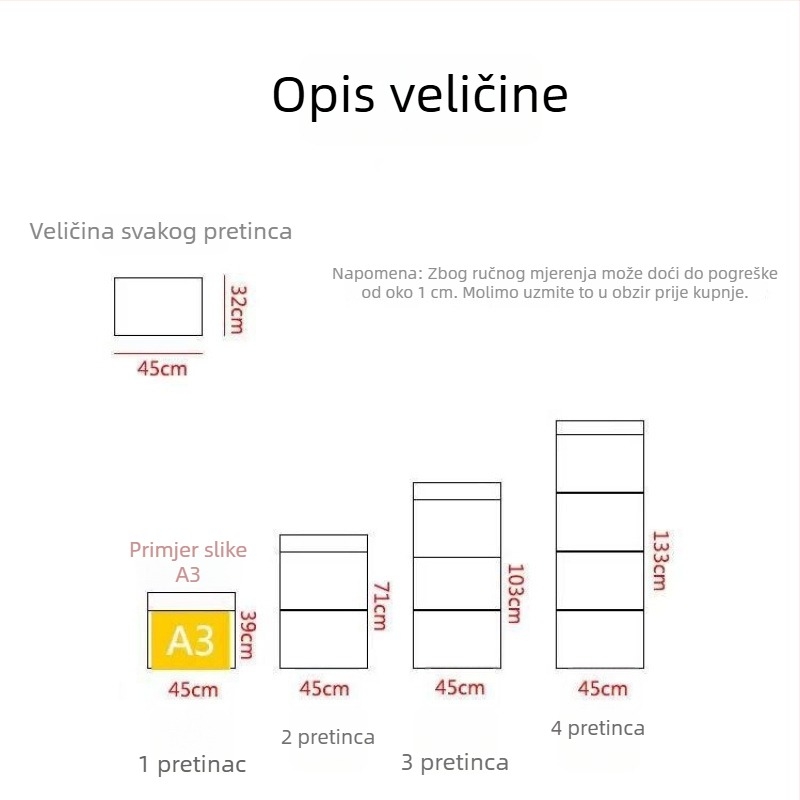 A3 torba za izlaganje dječjih umjetničkih djela – prozirna torba za crtanje i knjige, za postavljanje na zid