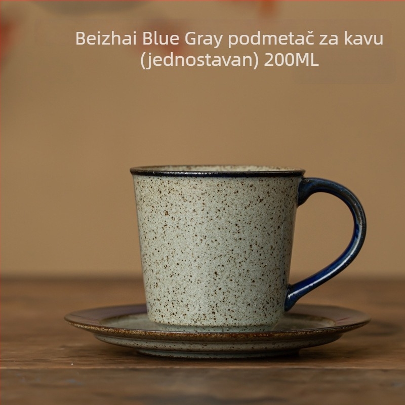 Japanska Arita keramička šalica za kavu s drškom, retro stil, latte art, čaša za vodu i čaj