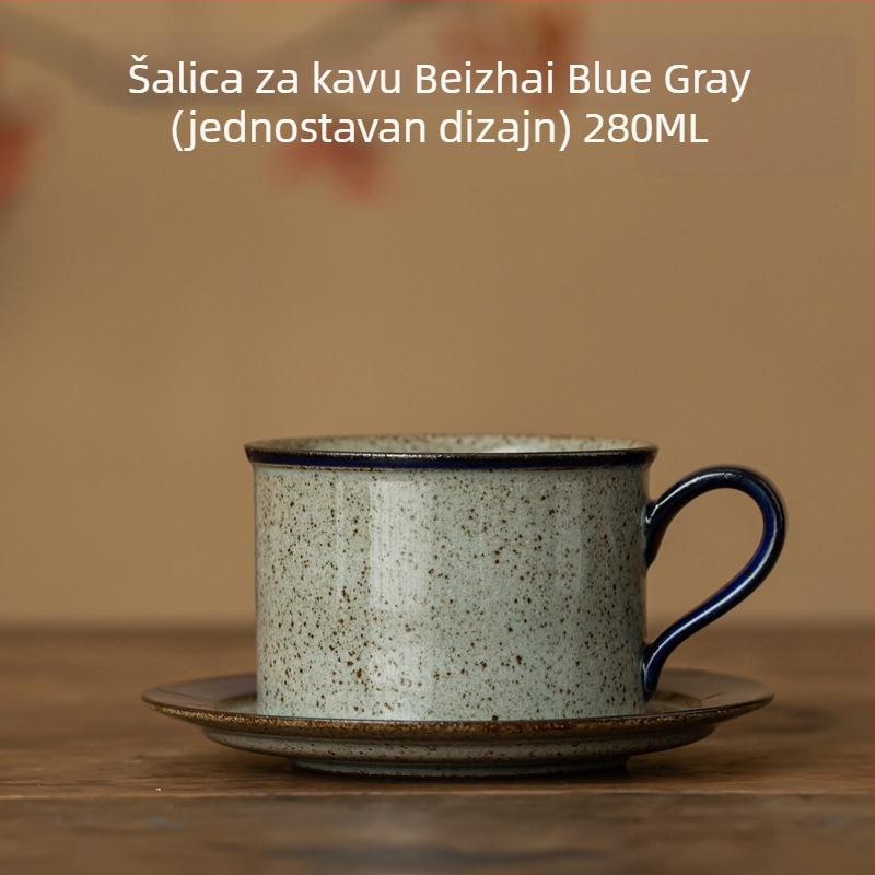 Japanska Arita keramička šalica za kavu s drškom, retro stil, latte art, čaša za vodu i čaj