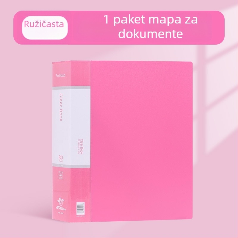 A4 debela prozirna mapa za testne papire i preglede u trudnoći, višelistni informacijski folder, plastičan