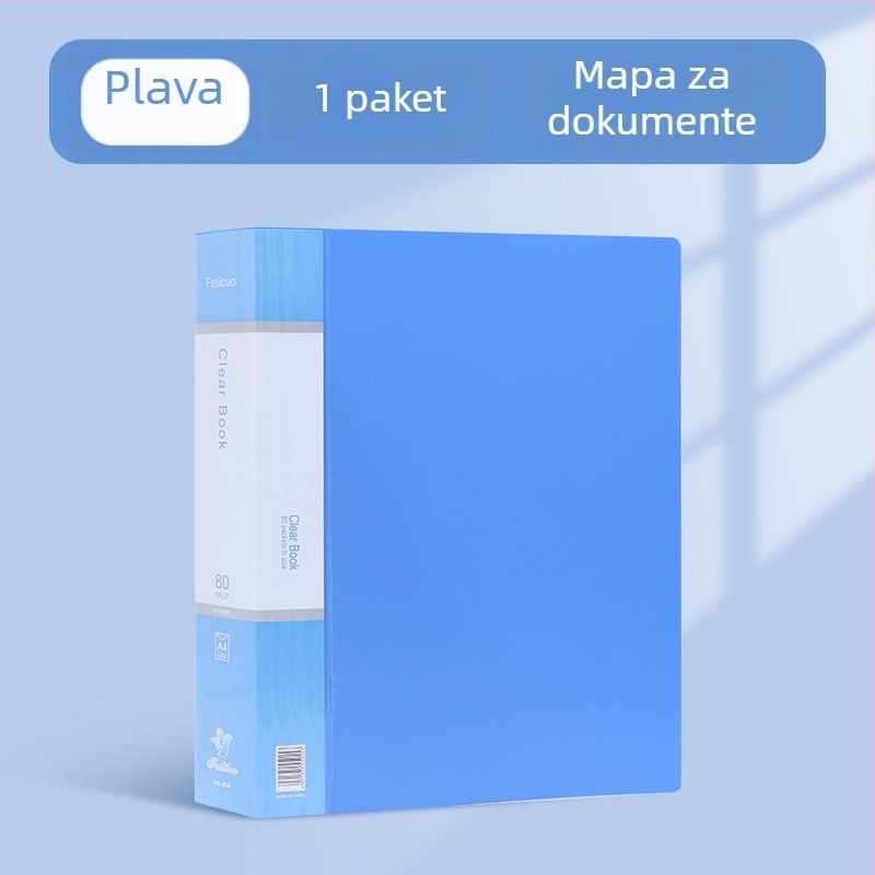 A4 debela prozirna mapa za testne papire i preglede u trudnoći, višelistni informacijski folder, plastičan