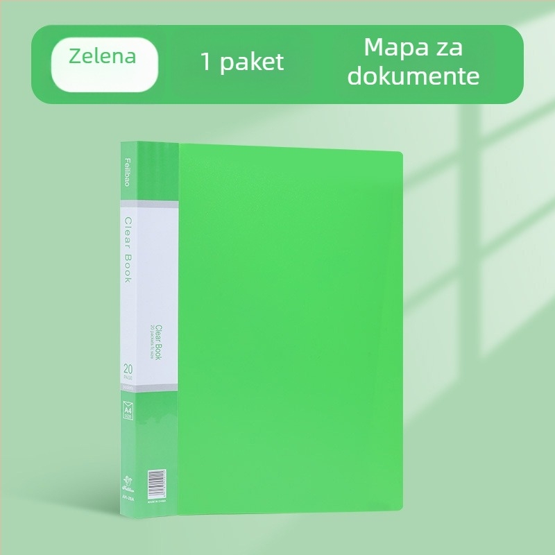 A4 debela prozirna mapa za testne papire i preglede u trudnoći, višelistni informacijski folder, plastičan