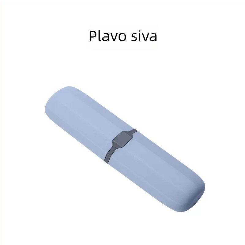 Putni set za zubnu četkicu, prozirna torbica za toaletne potrepštine i čašica za ispiranje usta, praktičan i otporan na prašinu
