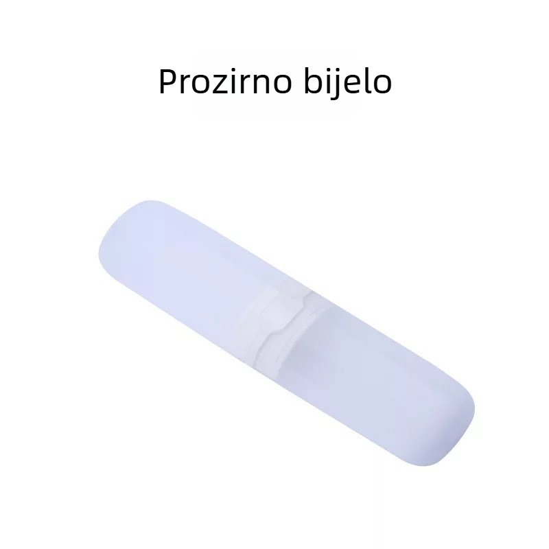 Putni set za zubnu četkicu, prozirna torbica za toaletne potrepštine i čašica za ispiranje usta, praktičan i otporan na prašinu