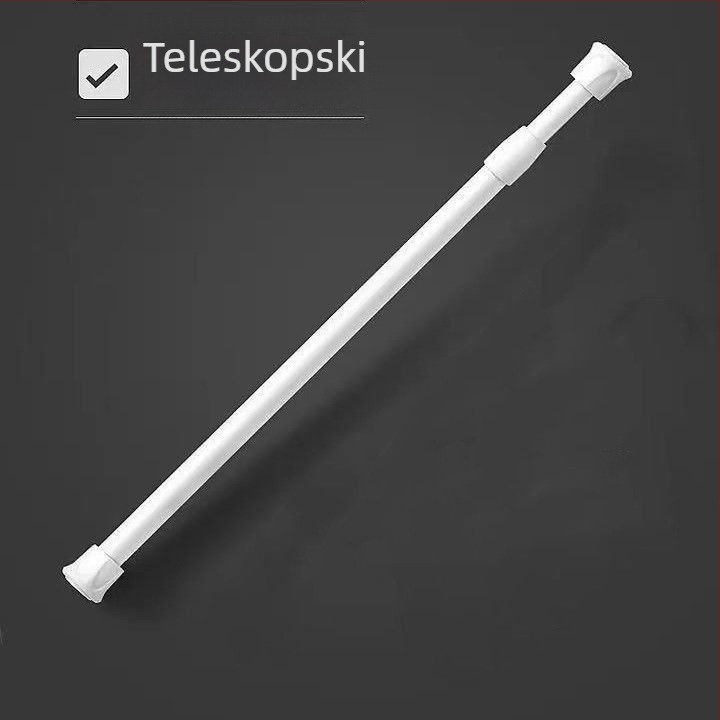 Klip za zavjese bez bušenja, držač za zavjesu na vratima, teleskopski ljepilo kuka za montažu prečke