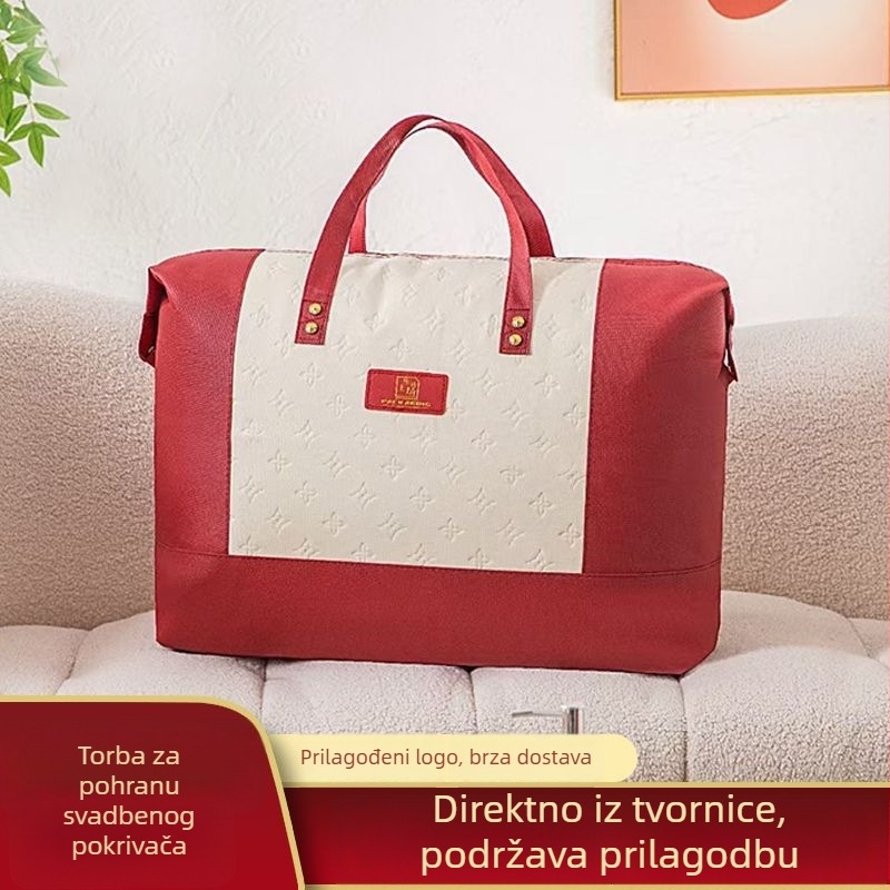 Torba za pohranu svadbeneg prekrivača od netkane tkanine – velika torba za preseljenje, četverodjelni set