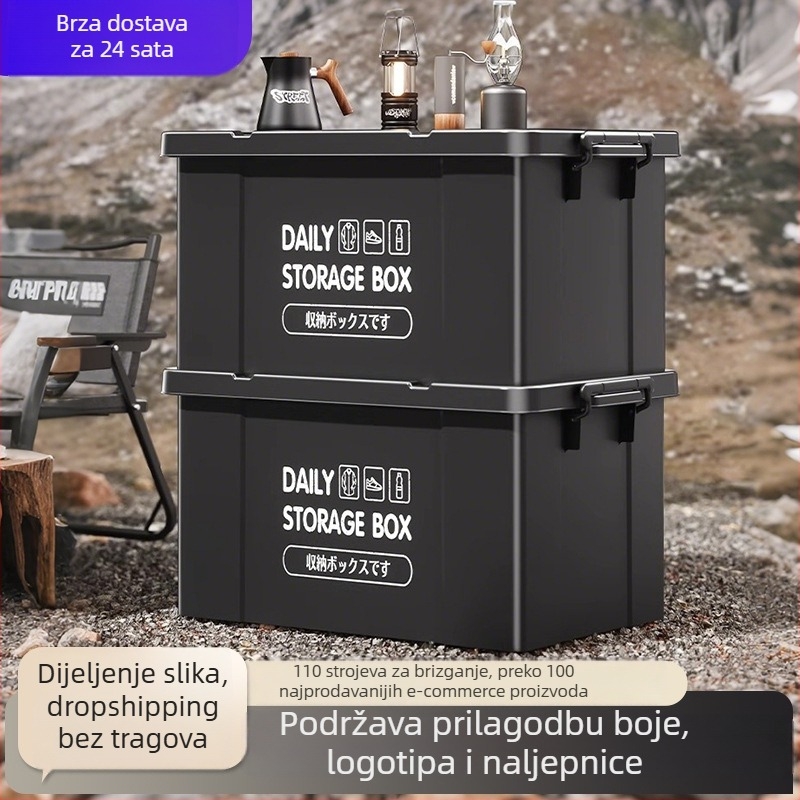 Vanjska sklopiva kutija za pohranu u automobilu – plastična kutija za pohranu igračaka, debela kutija za pohranu