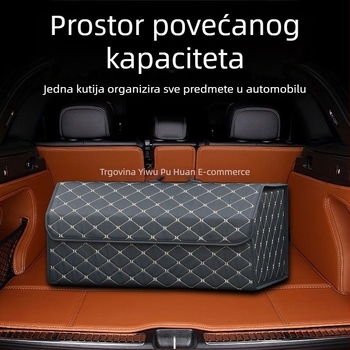 Kutija za skladištenje u prtljažniku automobila, višenamjenski organizator od umjetne kože