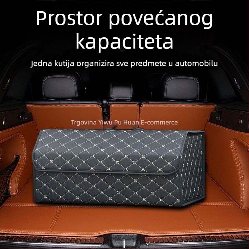 Kutija za skladištenje u prtljažniku automobila, višenamjenski organizator od umjetne kože