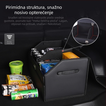 Dvostruko složena kutija za prtljažnik automobila – unutarnji organizator