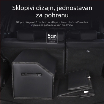 Dvostruko složena kutija za prtljažnik automobila – unutarnji organizator