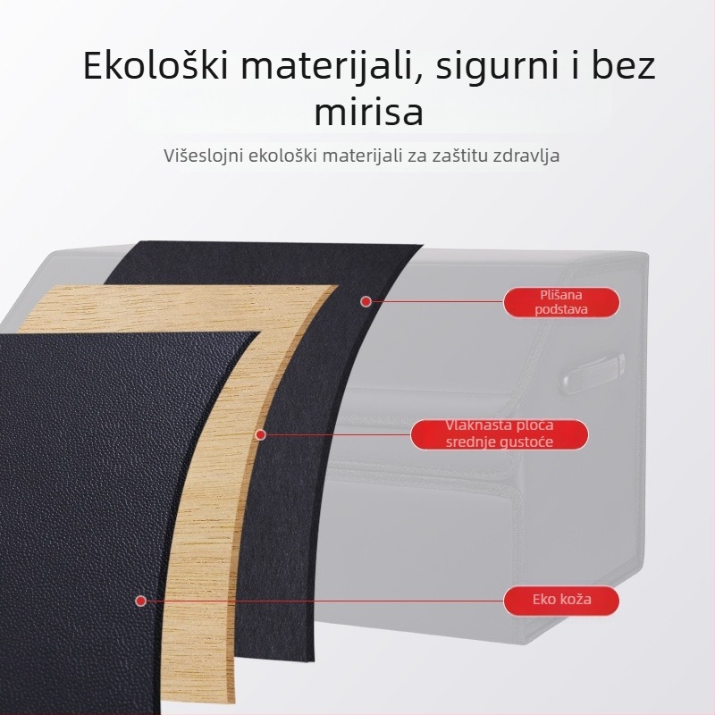 Dvostruko složena kutija za prtljažnik automobila – unutarnji organizator