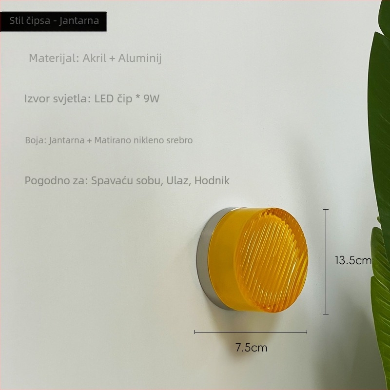 Nordijska zidna lampa za spavaću sobu, hodnik i dnevni boravak s rešetkastim dizajnom, moderni minimalistički stil, kreativna LED zidna svjetiljka