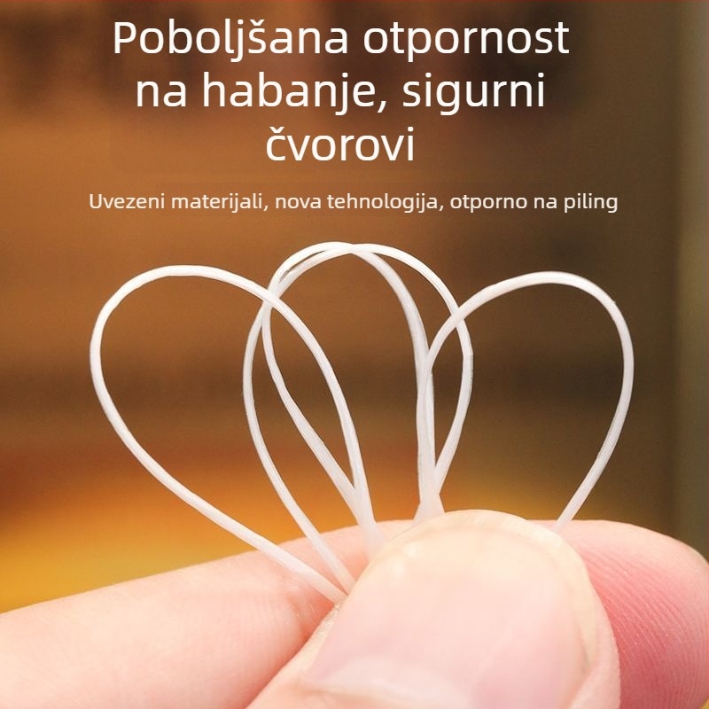 Visokoelastična plosnata svila, nit za perlice, otporan elastični konac za narukvice s kristalima