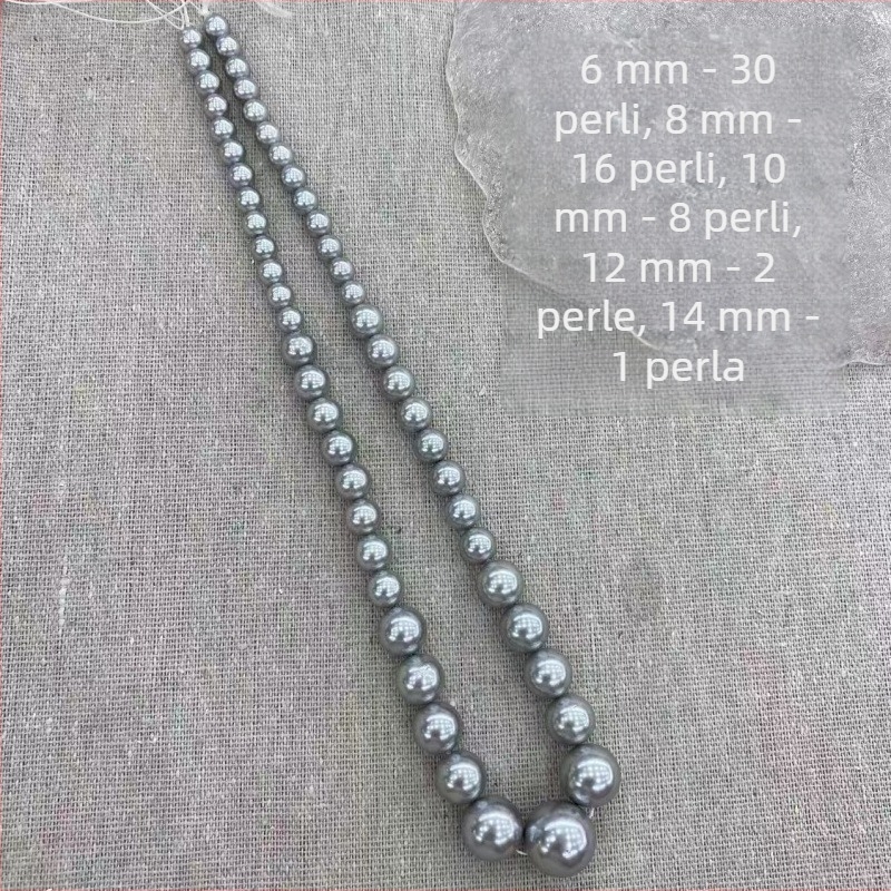 3–12 mm višebojne okrugle školjke perle za DIY ogrlice – poluproizvodi za nakit
