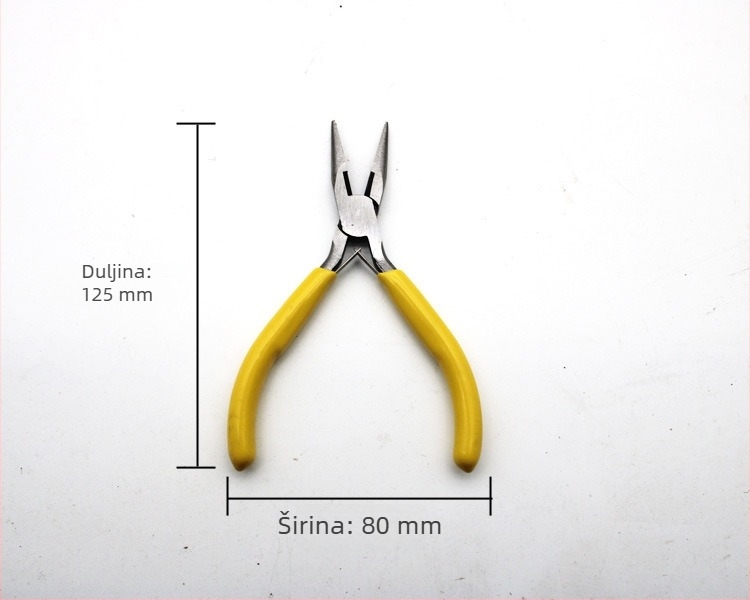 Mini kliješta 4,5 inča, ručna izrada: kliješta s igličastim nosom, dijagonalna kliješta i kliješta za nakit