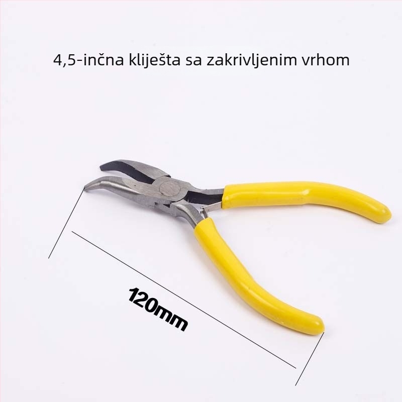 Mini kliješta 4,5 inča, ručna izrada: kliješta s igličastim nosom, dijagonalna kliješta i kliješta za nakit