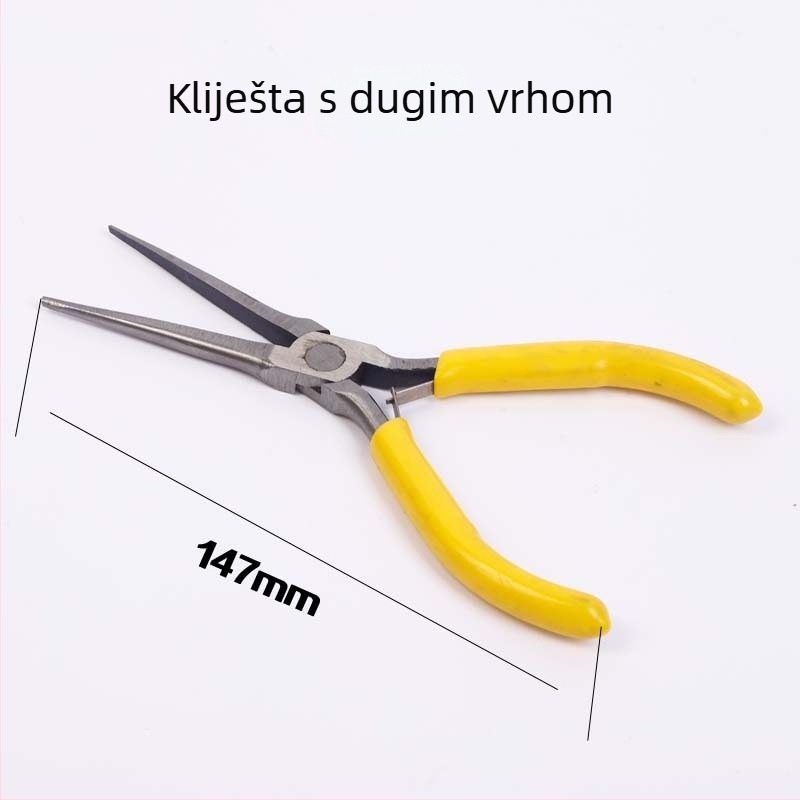 Mini kliješta 4,5 inča, ručna izrada: kliješta s igličastim nosom, dijagonalna kliješta i kliješta za nakit