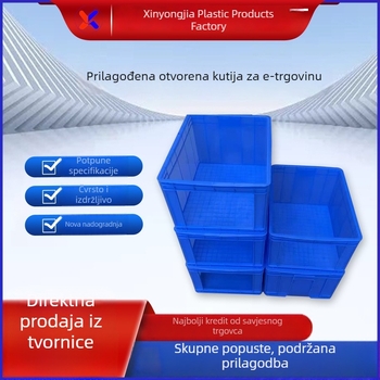 Plastična kutija za skladištenje s otvorom na vrhu za sortiranje i organiziranje na policama, injekcijsko oblikovanje, dimenzije 610×420×315 mm
