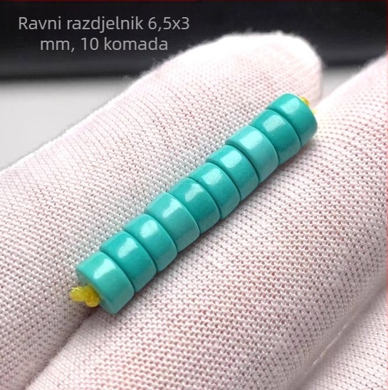 Tirkizne odvojne perle za DIY nakit – Bodhi perle s motivom zmaja, magnezit/porcelan, mala veličina