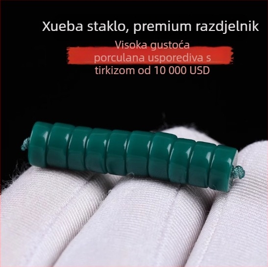 Tirkizne odvojne perle za DIY nakit – Bodhi perle s motivom zmaja, magnezit/porcelan, mala veličina